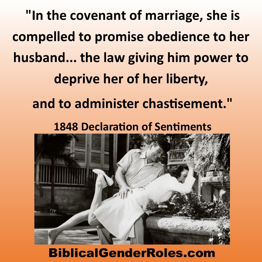 A 19th Century Suffragette View of Domestic Discipline Biblical Gender Roles